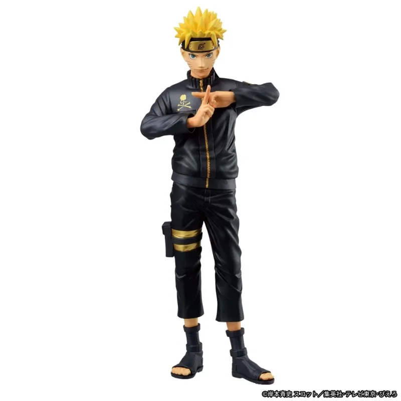 In Stock Genuine Original BANPRESTO Grandista Shinobi Relations Uzumaki Naruto BLACK Ver. NARUTO Action Figure Doll Ornament Toy