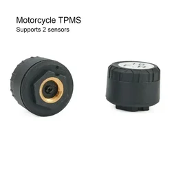 2pcs Motorcycle TPMS External Sensors-compatible External Tire Pressure Sensors Intelligent Tire Pressure Monitoring