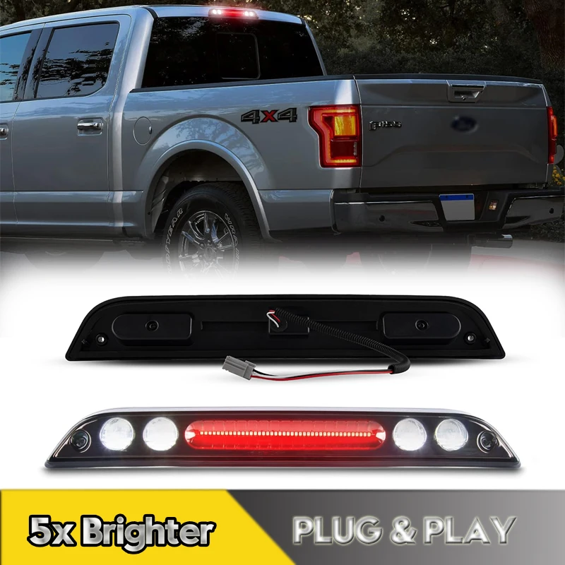 

1Pcs LED 3rd Third Brake Cargo Light For Ford F150 F250 F350 F450 Ranger Maverick 2015-2020 High Mount Stop Lamps White Red