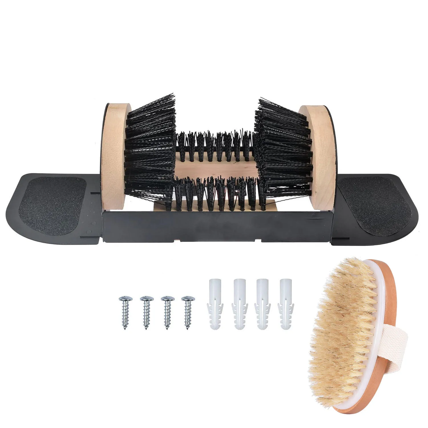 Outdoor Shoe Brush, Indoor and Outdoor Courtyard Shoe Polisher set, Mud and Snow Removal Shoe Brush Set