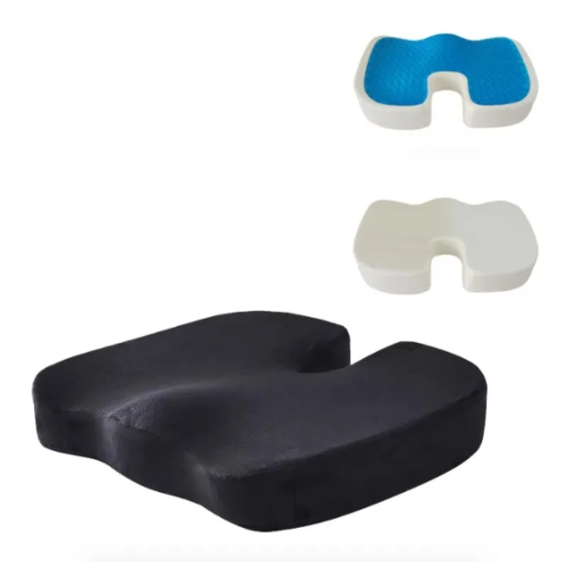 

Подушка для стула из пены с эффектом памяти, эргономичная поддержка спины и бедер, нескользящая основа для офиса, автомобиля и стола