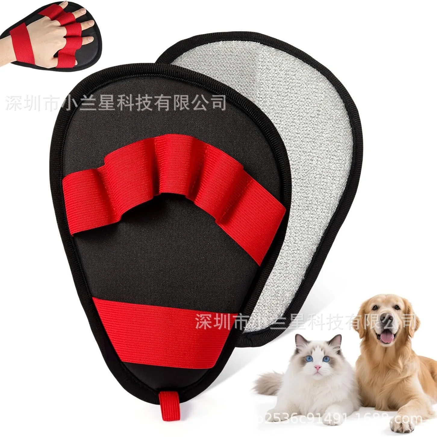 

Pet Hair Removal Glove Five-Finger Electrostatic Magic Brush3packed in pieces