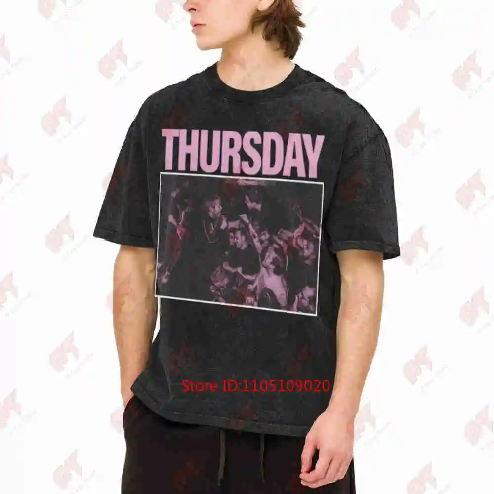 Thursday Emo Post Hardcore Vintage Washed Tee Pure Cotton T-Shirt