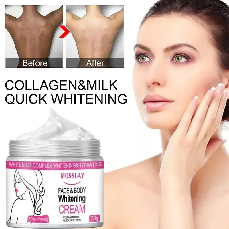 Crema iluminadora para cara y cuerpo, loción iluminadora de melanina interna para muslos y axilas, mejora el brillo opaco, cuidado de la piel suave