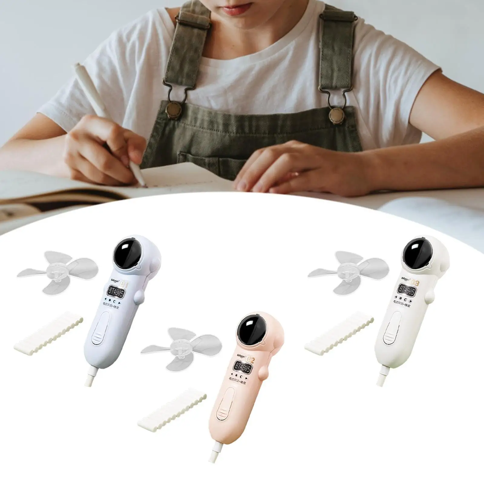 Electric Eraser Stationery with Fan Blade for Artists Art Project Drafting