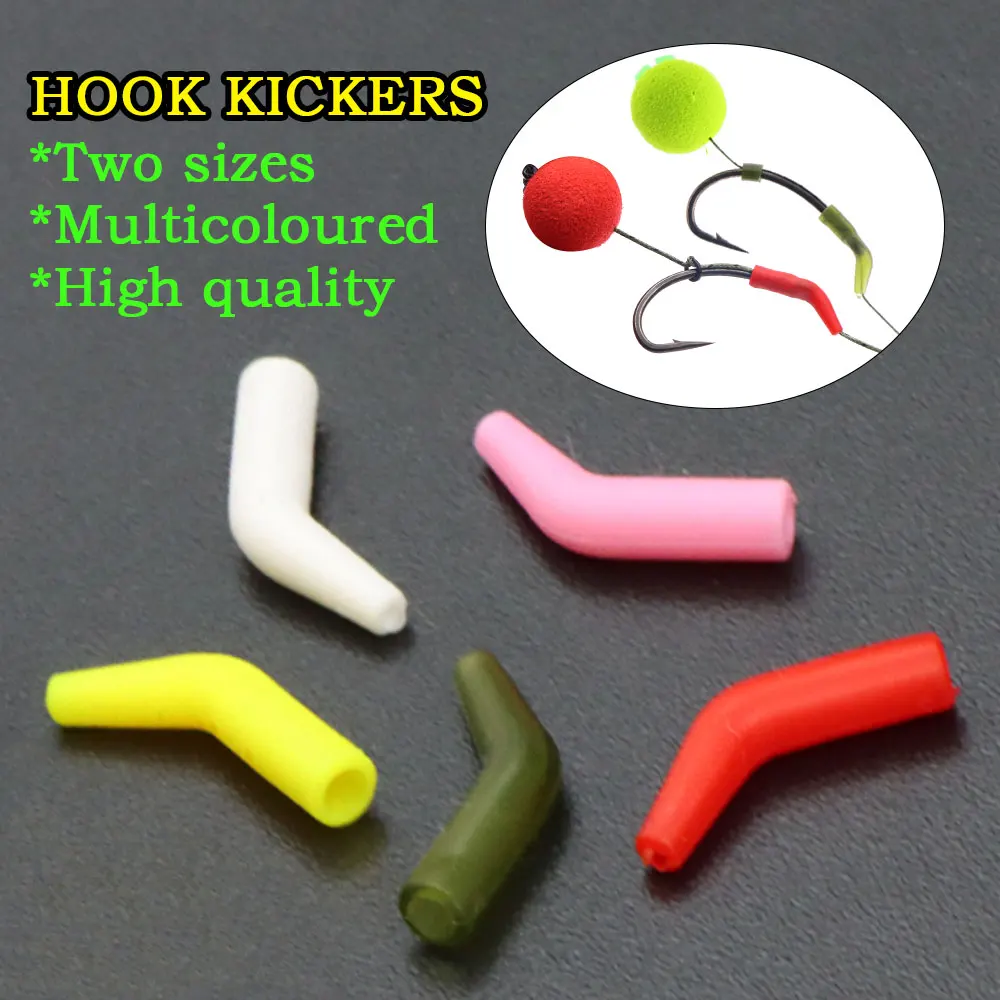 20 Stück Karpfenangelhaken-Kicker, D-Rig-Kicker, Aligner, Hakenhülsen, Anti-Tangle-Hülsen, Haken-Aligner, Angelzubehör – Detail 1