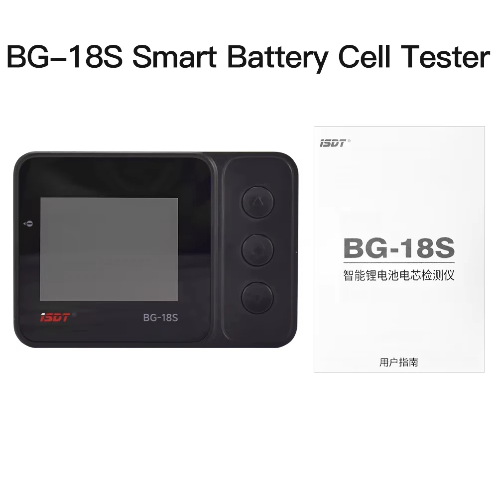 ISDT BG-18S Smart Battery Lipo Checker support LiHV/LiPo/ULiHV/LiFe Built-in safety For RC FPV Drones