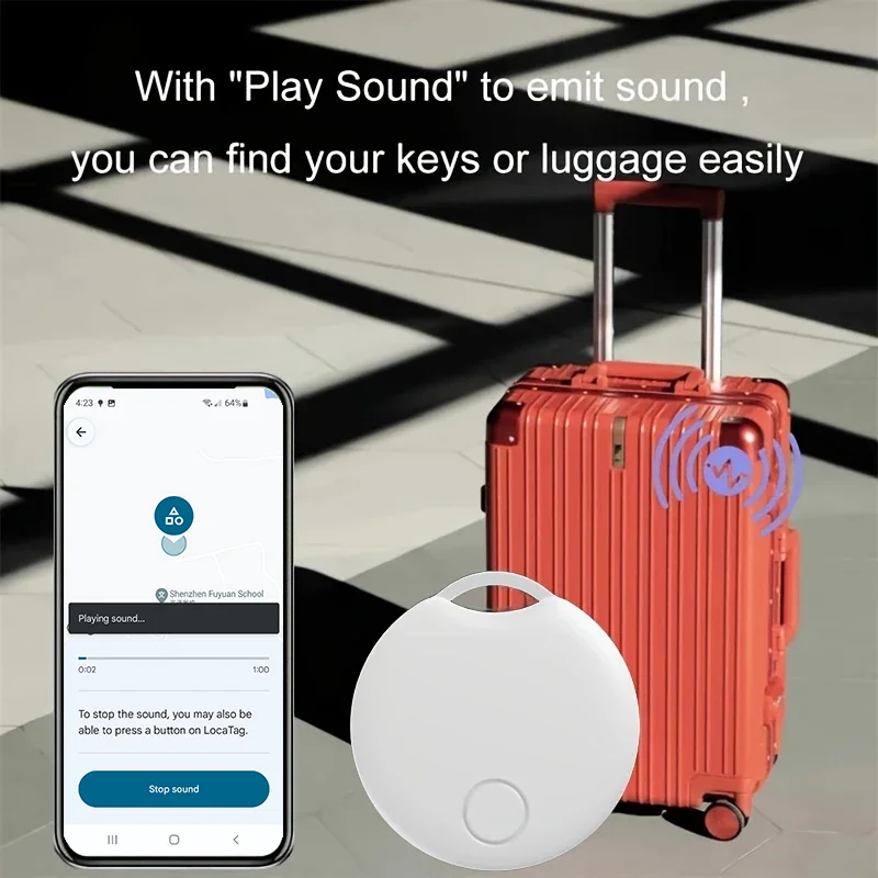 

New Smart GPS Tracker Work With Android Google Find My App Key Finder Pet Bag Locator Smart Tag for Mi Samsung Moto Phones BLE5+