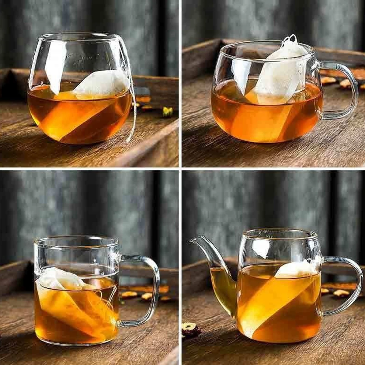 100pcs Degradable Tea Bags Large Size Disposable Tea Bags for Spice Herb Loose Tea Infuser with String Heal Seal Filters Teabags