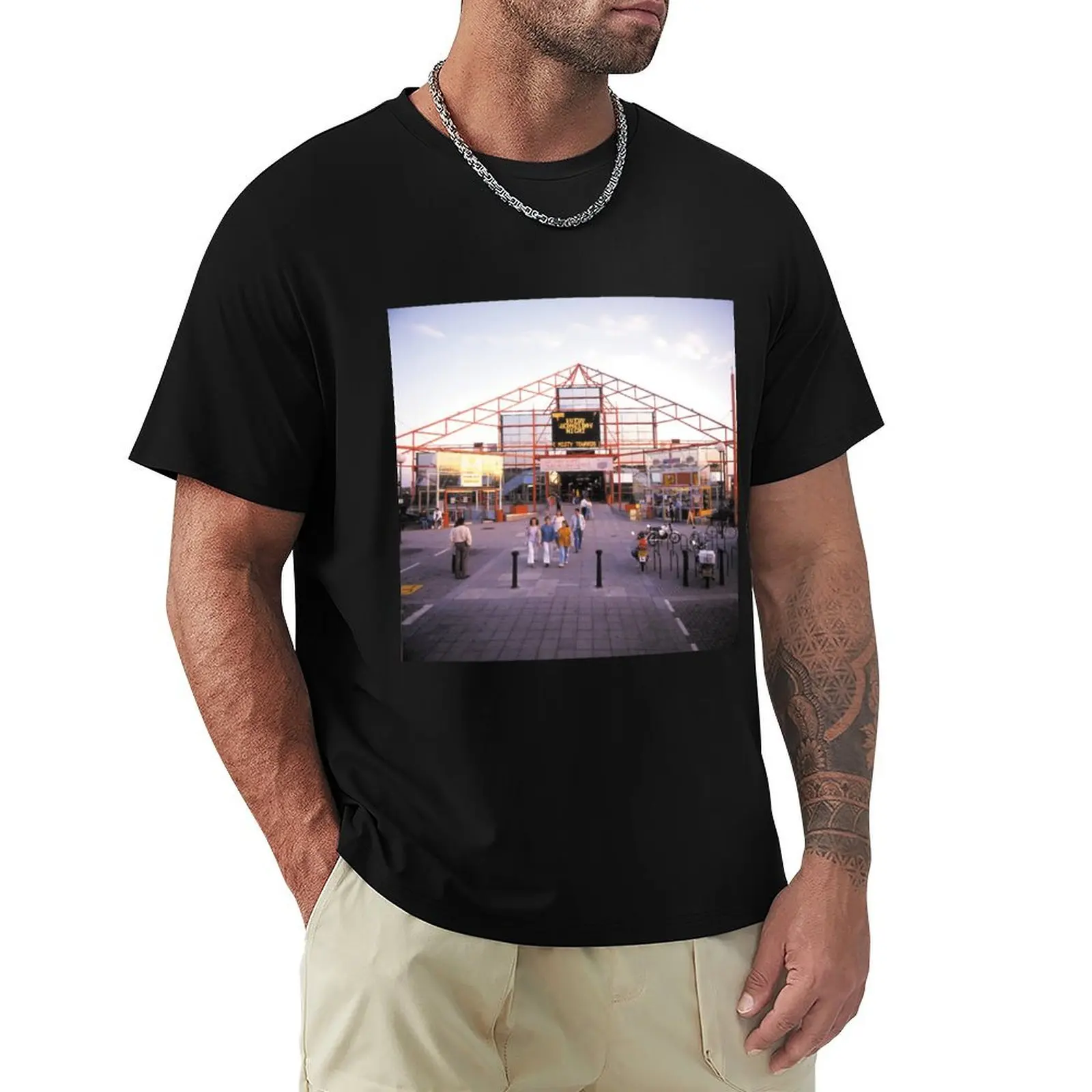 Camiseta The Point, Central Milton Keynes, de mediados de 1990, camiseta sencilla de talla grande