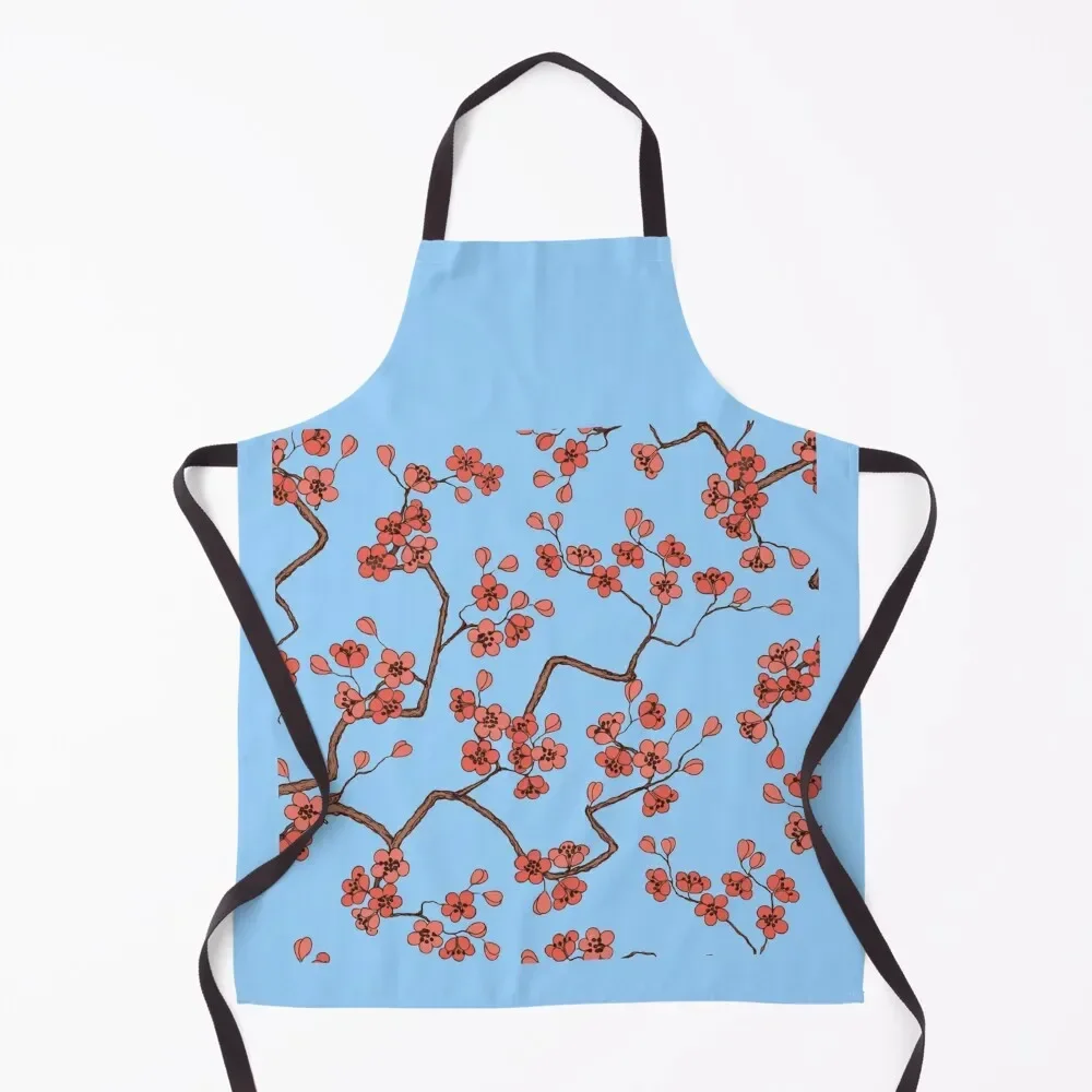 

cherry blossom Apron women's work Women's Dresses Apron