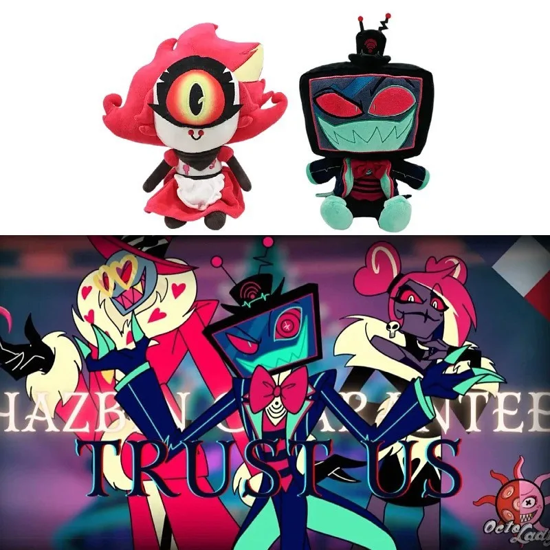 

Hazbin Hotel Helluva Boss Stuffed Plush Toy Cute Soft Cartoon Doll For Collection Home Decoration Animation Fans Gift
