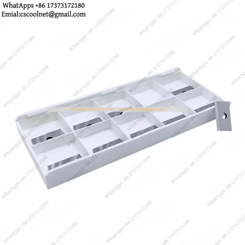 10PCS 20x12x1.5mm 35° Carbide Inserts Compatible With Woodworking Helical Planer Cutter Heads Surfacing Groove Replacement