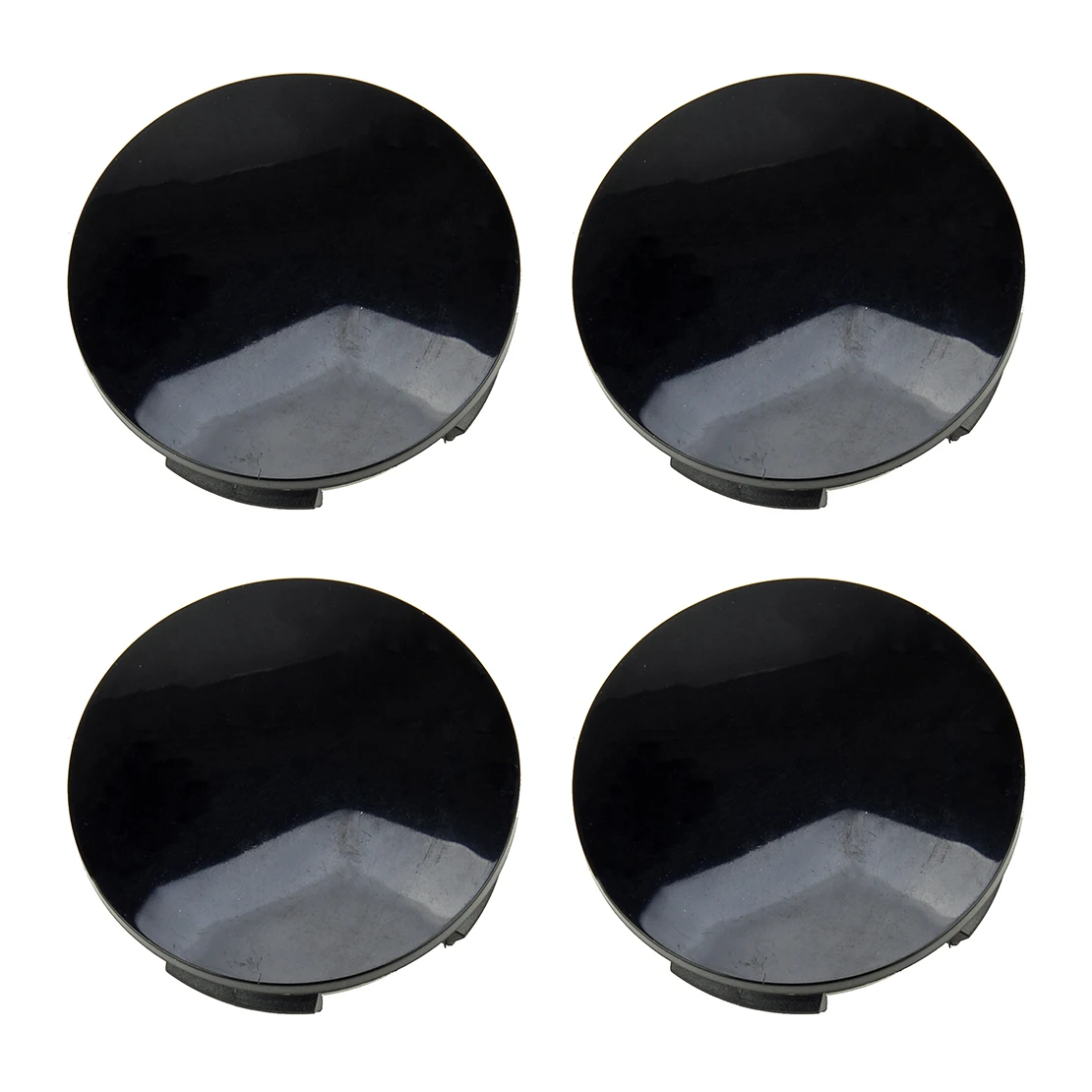 4pcs Black 57mm Wheel Center Hub Cap Cover ABS Fit for Universal