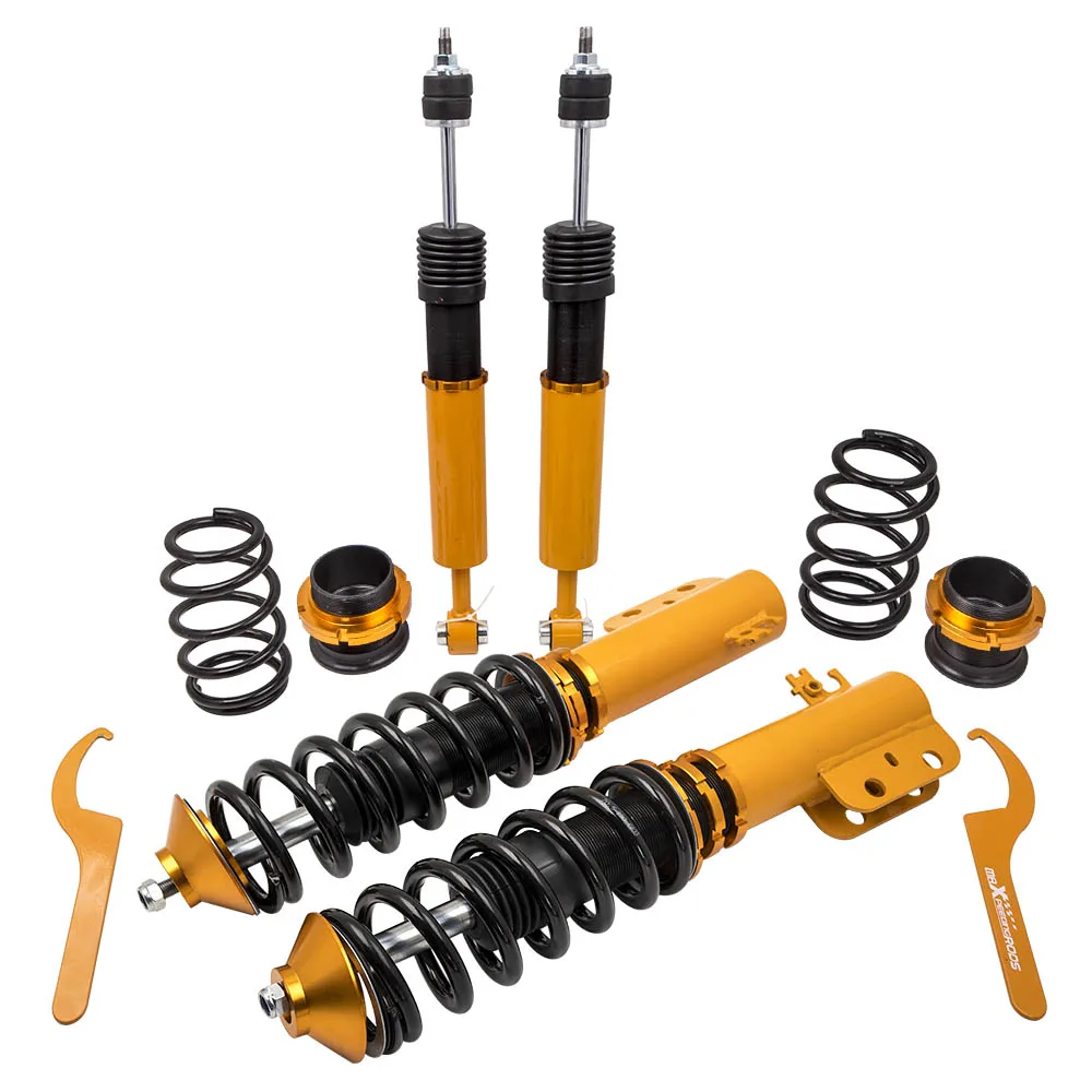 Coilovers Shocks Struts Kit For Toyota Yaris XP130 XP150 13-17 Adjustable Height Coil Spring Coilover Suspension Lowering Kit