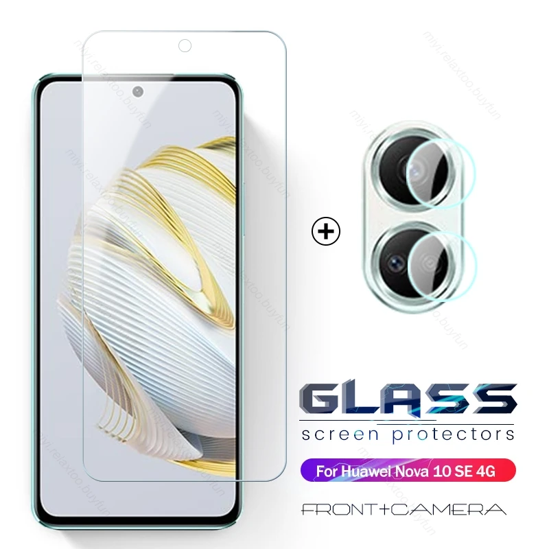 2 To 1 Protective Glass For Huawei Nova 10 SE Camera Glass On Hauwei Huawey Nova10SE Nova 10SE Nova10 SE Screen Protector Film