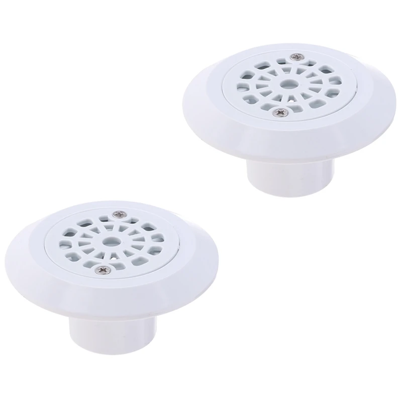 

2Pcs Swimming Pool Accessories Replacement Round ABS Swimming Pool Drain Water Outlet