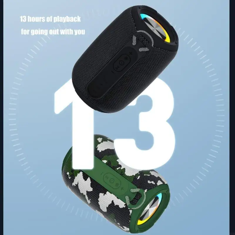 مكبر صوت محمول متوافق مع تقنية البلوتوث IPX6 مقاوم للماء يدعم أوضاع التشغيل المتعددة للسفر في الحفلات