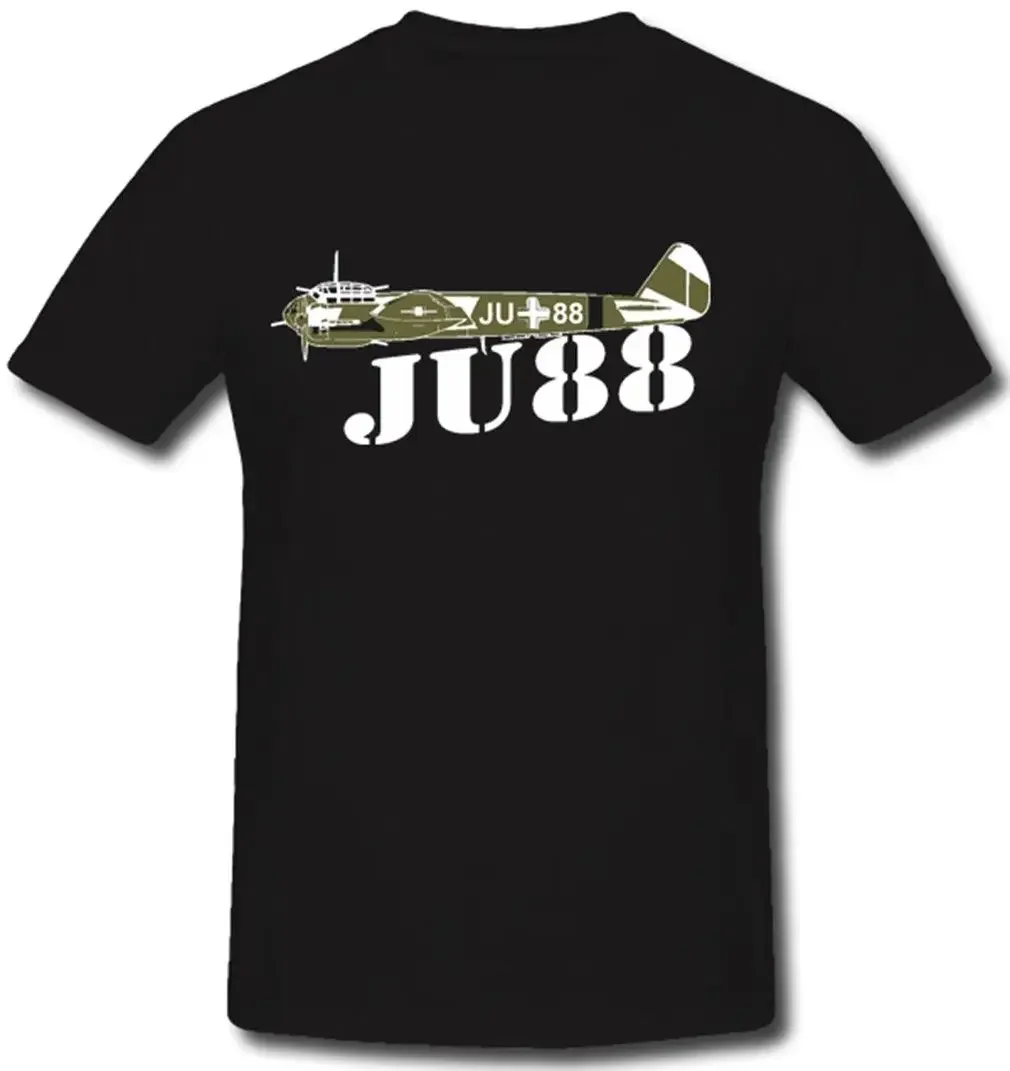 Luftwaffe Junkers Ju 88 Multi-role Aircraft Bomber T-Shirt 100% Cotton O-Neck Summer Short Sleeve Casual Mens T-shirt Size S-3XL