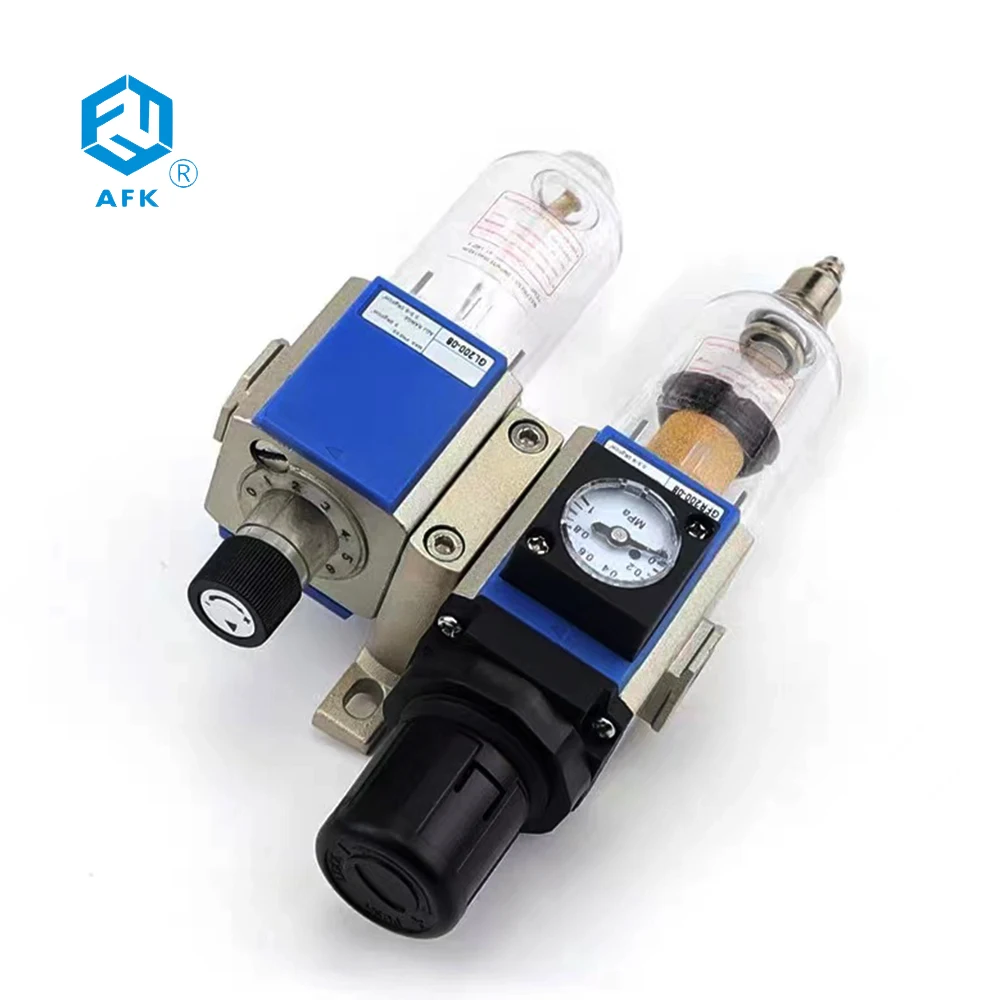 Air Compressor Pressure In-Lin Water Air Filter With Air Regulator Trap 1/4