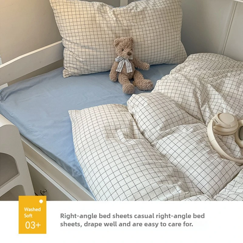 

Home Quality Bedding Set Soft Cotton Duvet Cover Pillowcase Flat Sheet 3pcs Set Home Textiles Bedding Adjustable 0.9-1.2m Bed 이불