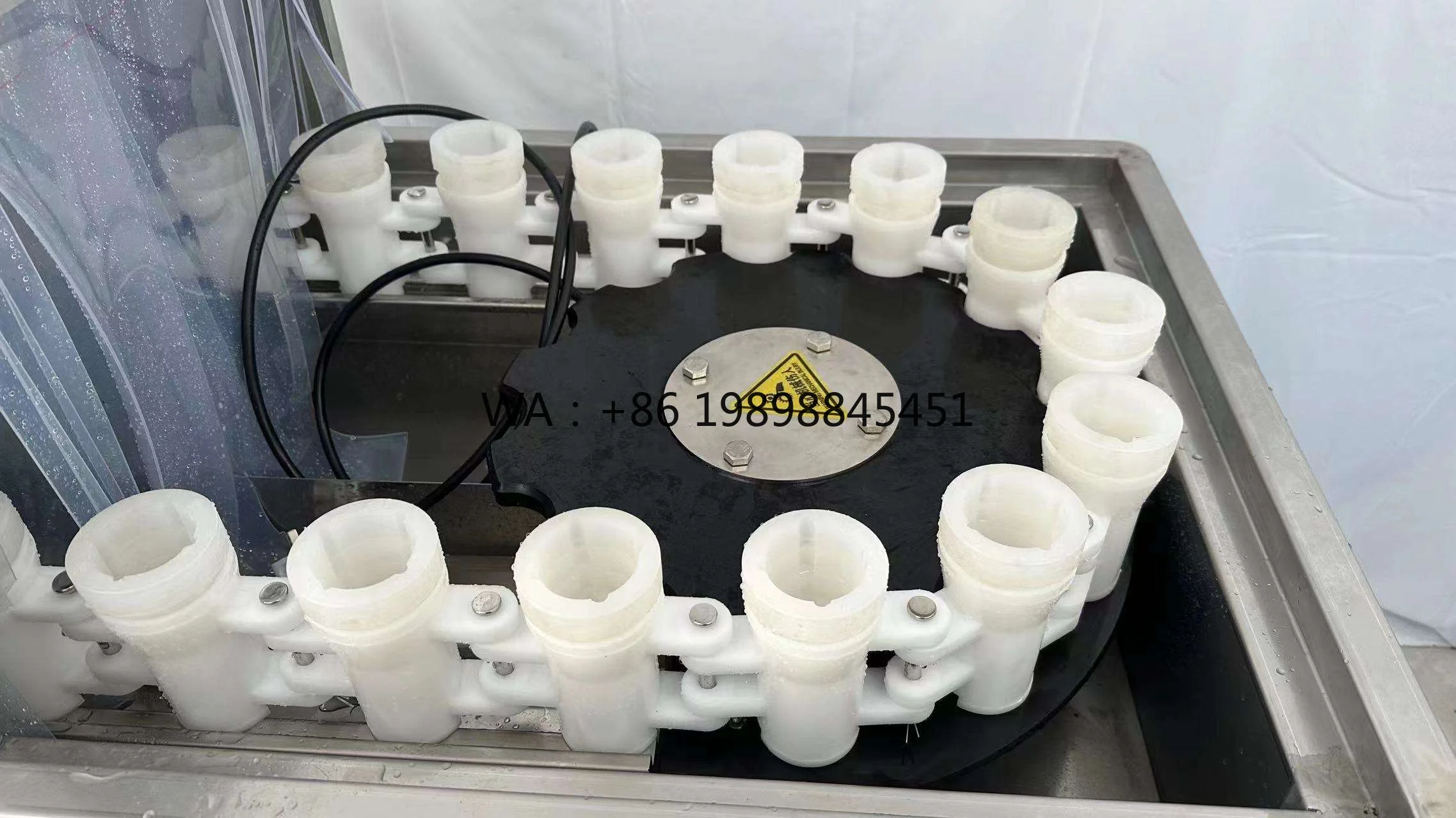 Automatic Bottle Washer  Food-Grade for Sauce & Beverage Bottles Stainless Steel