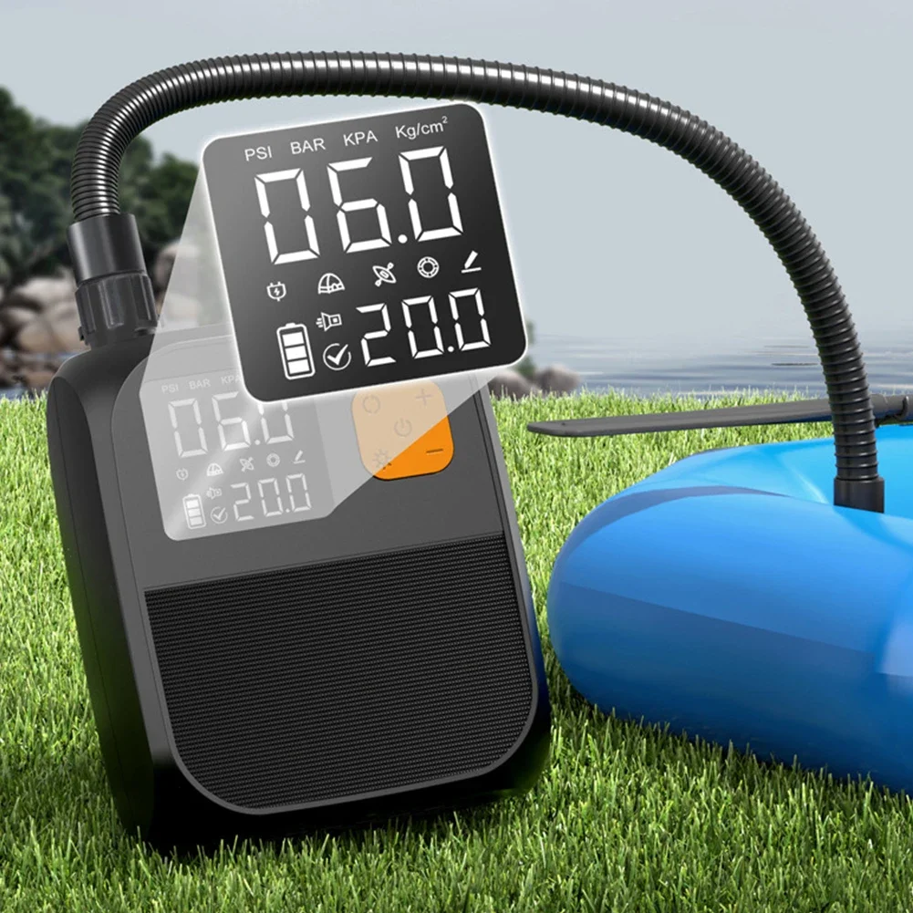 for Portable Electric Air Pump DC 15V 120W Inflatable SUP Boat Inflatable Pump 25PSI Inflatable DC SUP Pump For Outdoor Kayaks