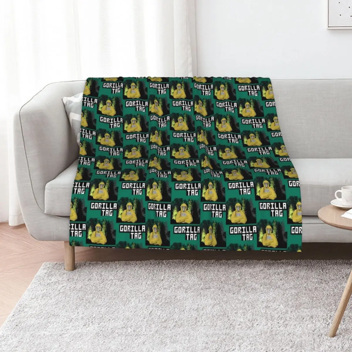 

gorilla tag pfp maker Gorilla Tag junggle gorilla Throw Blanket Vintage Quilt Soft Big Blankets For Bed Blankets