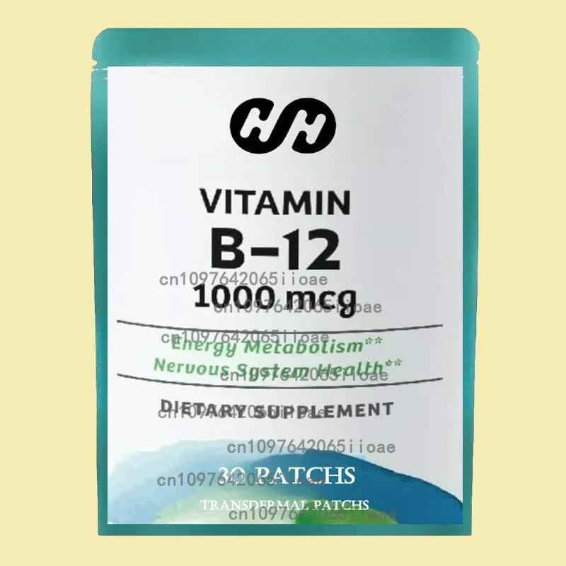 

Ежедневный пластырь B12, прозрачный самоклеящийся пластырь из натуральной смеси, 30 шт. на 1 месяц, поставка витаминных пластырей B12