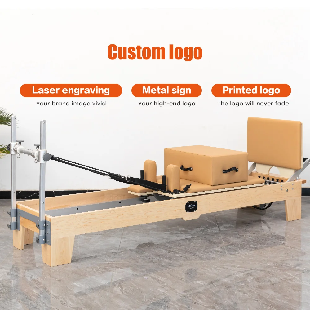 

Hot Sale Factory Direct Maple Wood Pilates Reformer Machine PU Leather Pilates Equipment at Home