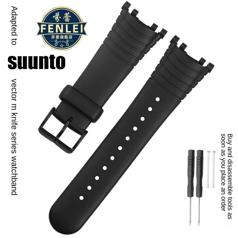 For Suunto Vector Outdoor Watch strap Watch Accessories Waterproof silicone Watch band Men's and women's Rubber sports Wristband