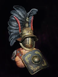 Resin soldier 1/10 ancient soldier FANTASY Roman Gladiator BUST Model Unassambled Unpainted Figure Building Kit