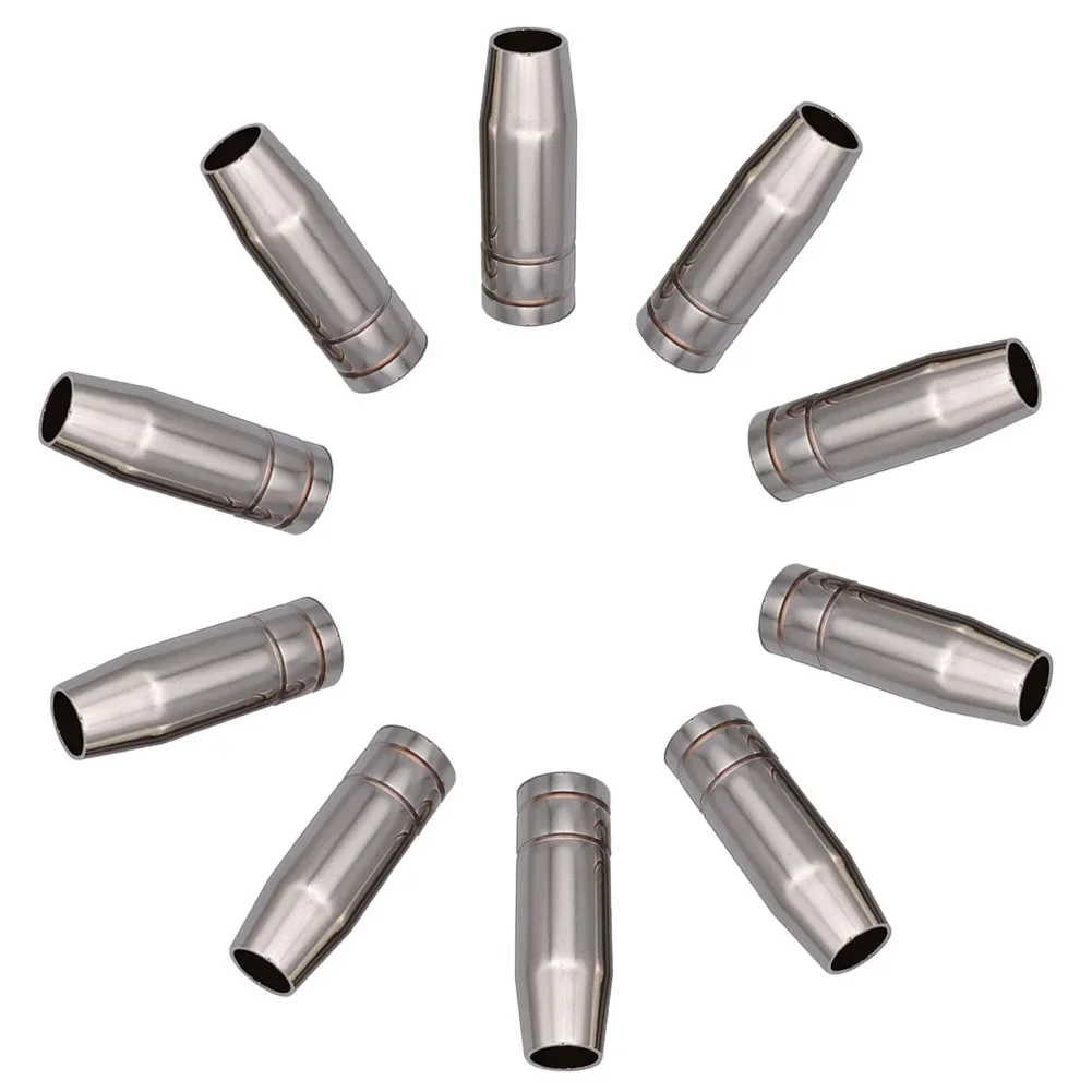 10pcs Gas Nozzle For Mb15 Mig Power Tool Accessory MB15 Nozzle 12mm Conical Nozzle Protection Cup Strict Quality Control