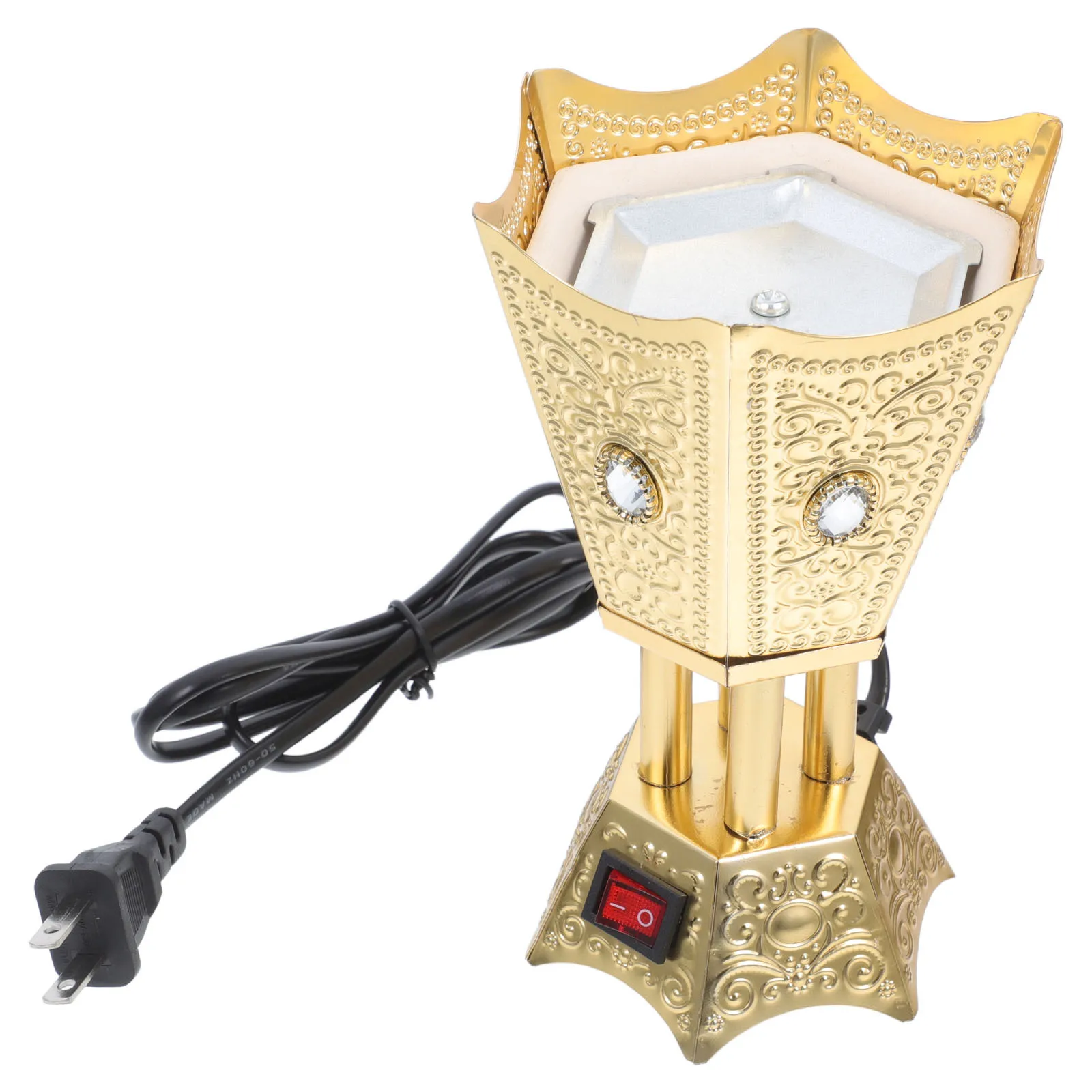 

Electric Incense Burner Desktop Plug-in Table Centerpiece Us Plug Compact Portable Aroma Burner for Bedroom Living Room