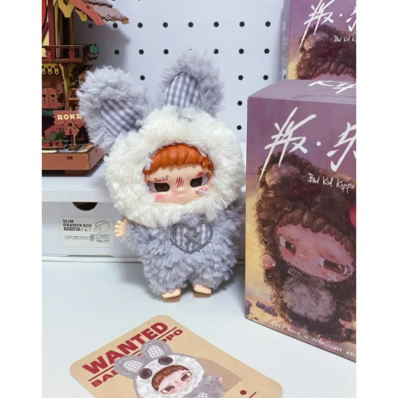 متوفر في المخزون AYOR TOYS X "الصيد" سلسلة من الصناديق العمياء باد كيد كيبو المتمردين الجنة الفينيل المطاط الفراء أنيمي المفاتيح لعبة أعمى