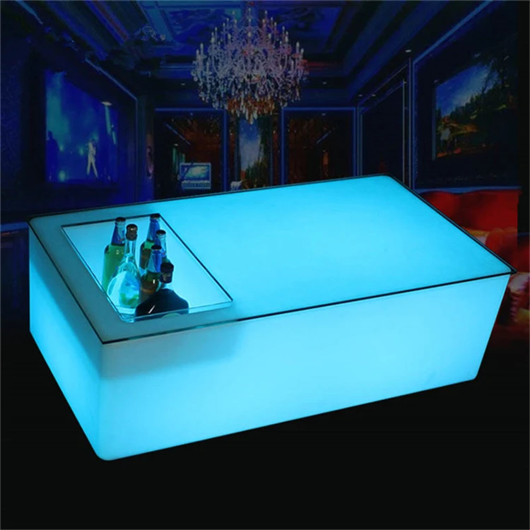 

Outdoor Glowing Bar Nightclub Luminous Mobile Home Furniture Set Led Lounge Furniture bar Tables
