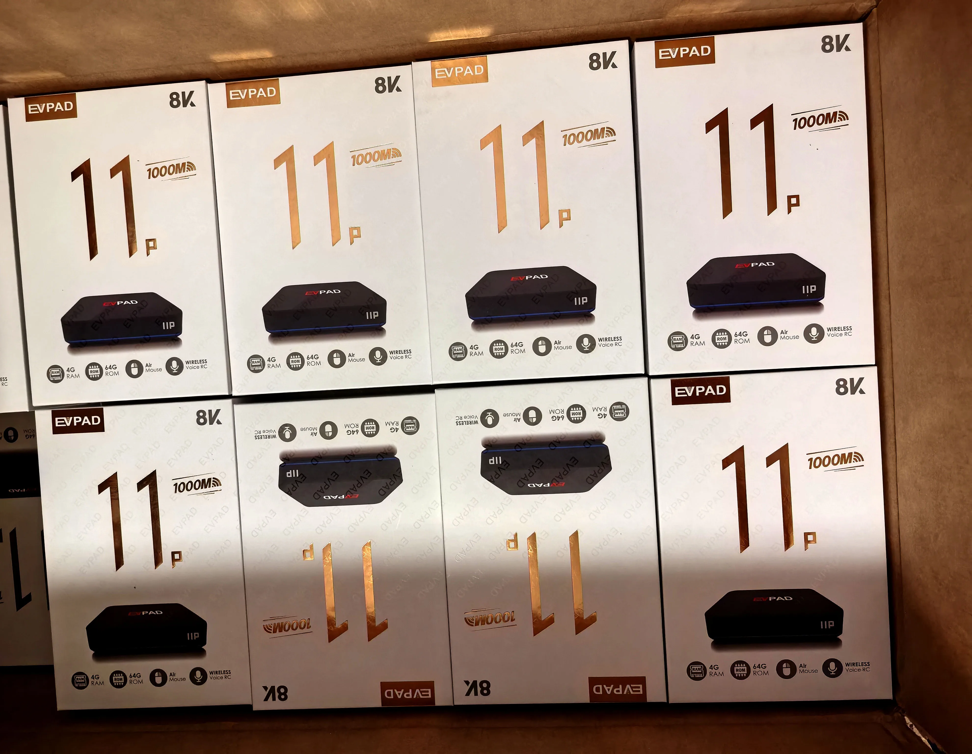 [حقيقي] Evpad 11P 2025 صندوق التلفزيون Android TV Box 4G64G أفضل فك التشفير و 11s الساخن في كوريا اليابان الولايات المتحدة الأمريكية سنغافورة كندا المملكة المتحدة أسترال fm 10P