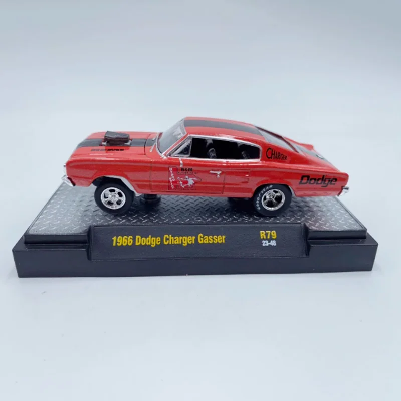 M2 Machines 1: 64 Scale 1966 Dodge Charger Gasser Classic Car Alloy Car Model Collection Display Toy Gifts And Souvenirs