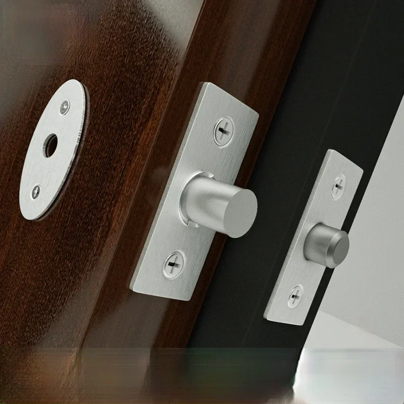 Stainless steel Invisible lock Copper core Hardware Pipe Tube Well security Mortise locks for Fireproof Door Escape Aisle Locks