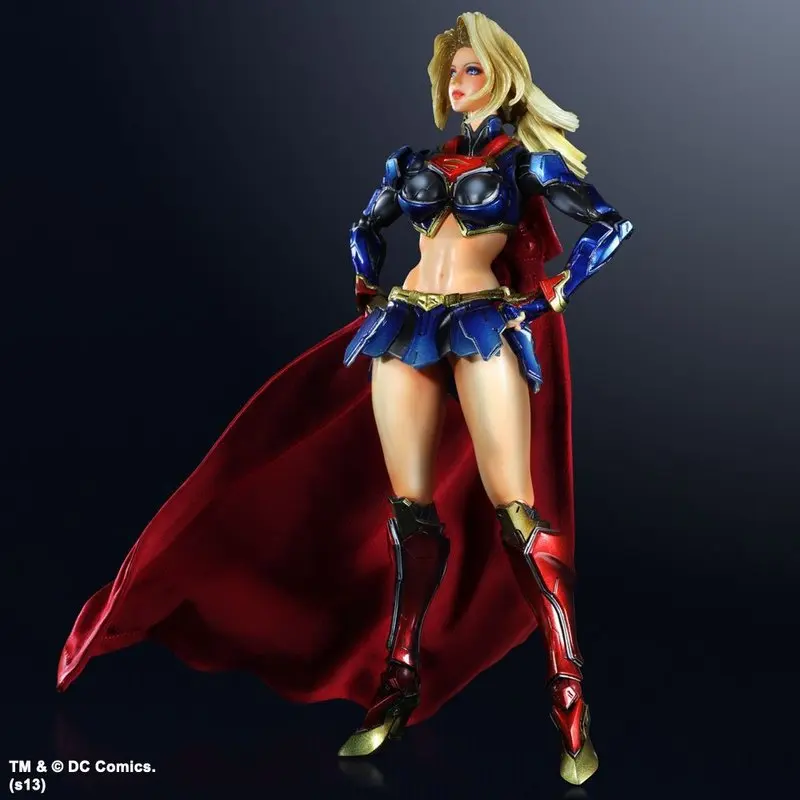 

25cm PA Reform DC Justice League Superwoman Super Movable Boxed Character Handmade Model Cartoon Supergirl Decorative Toy Gift