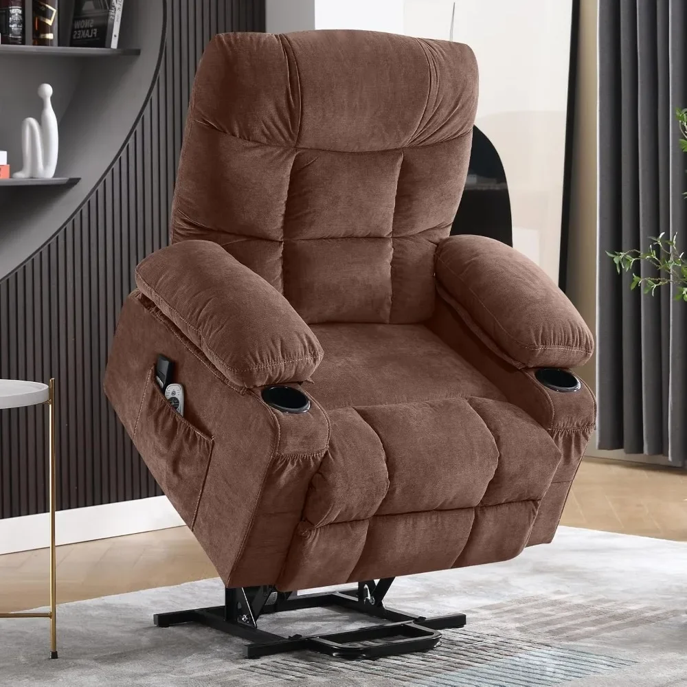 Power Lift Recliner Chair for Elderly with Heat and Vibration Massage,Electric Recliner with USB Charging Port