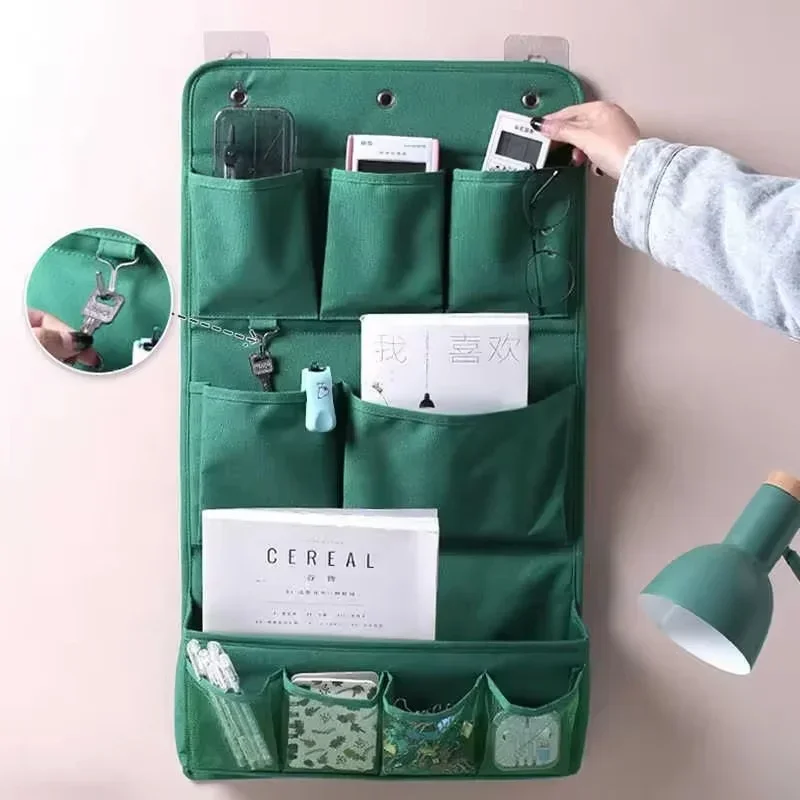 

1/2PCS Wall-mounted Storage Bag Multi-functional Dormitory Cosmetic Toy Storage Bag Hanging Storage Behind The Door