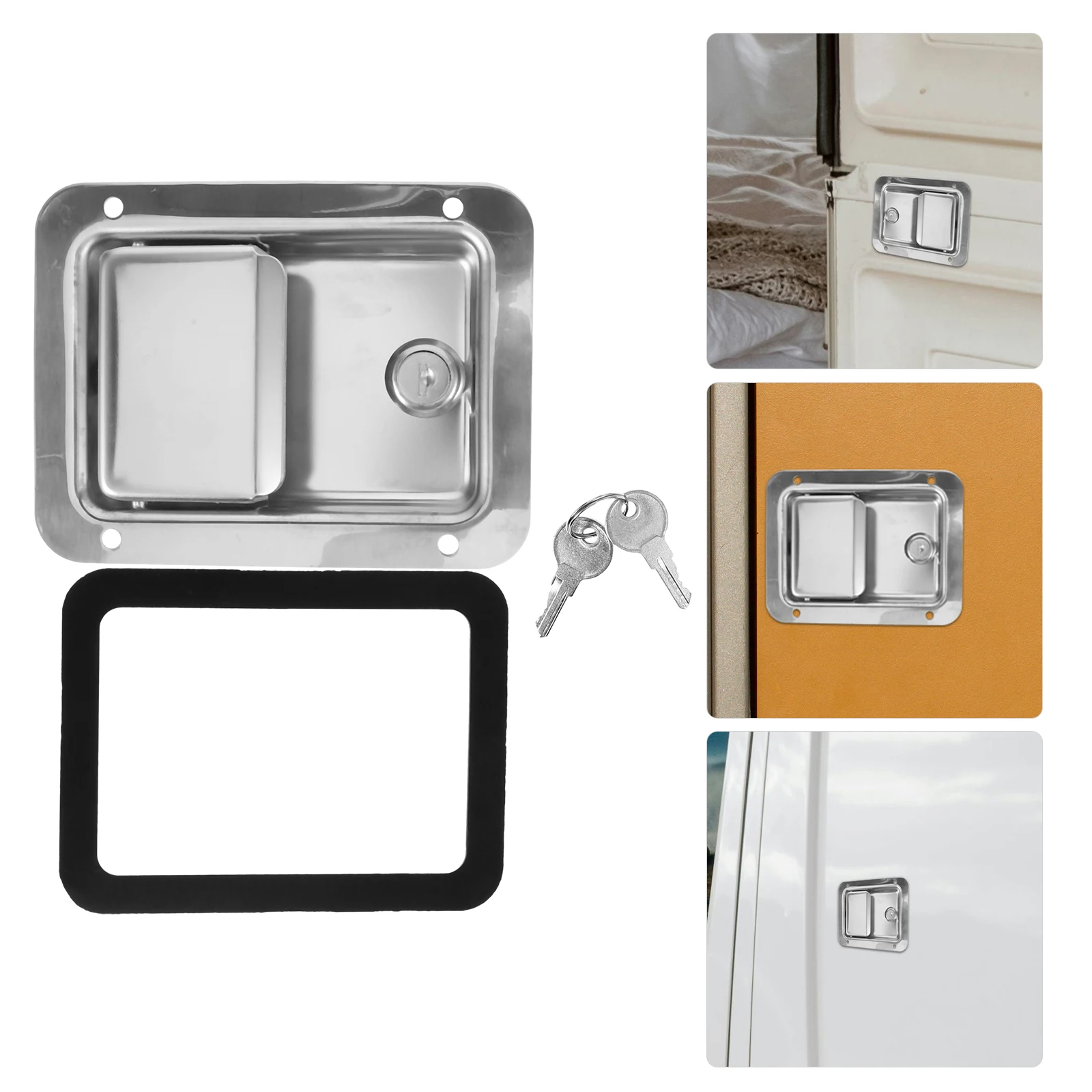 

Panel Lock Durable Rv Door Latch Truck Accessories RV Door Latch Travel Trailer Camper Toolbox Locks Sturdy H