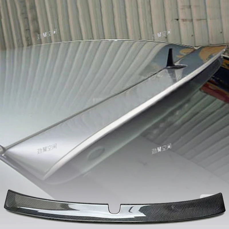 Real Carbon Fiber Roof Spoiler Top Wing For Mercedes-Benz CLS Class W219 CLS63 2005-2009 Car Modification Accessories