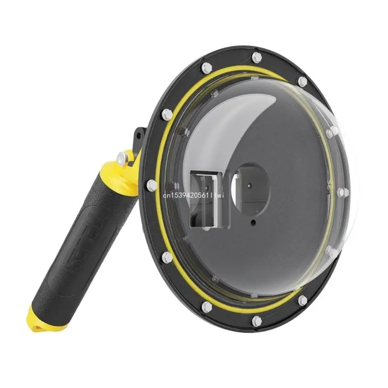 30M Waterproof Dome Port Underwater Housing with Hand Grip for Action4/3 Camera Dropship