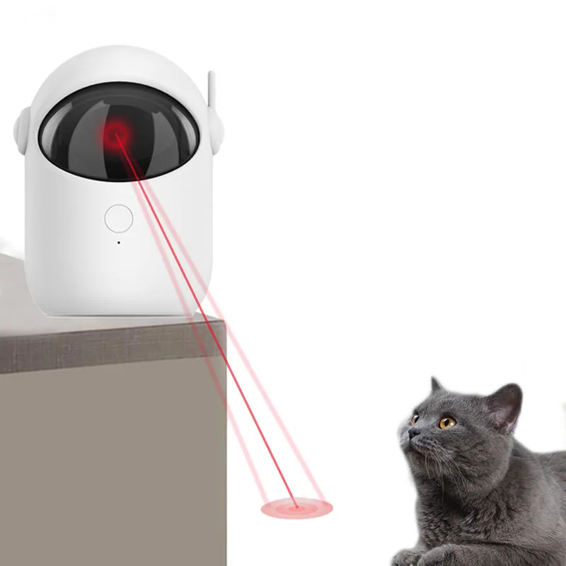 

Laser Toy Automatic Interactive Adjustable Laser For Cat Play Teaser Electric Silent Training USB Charging