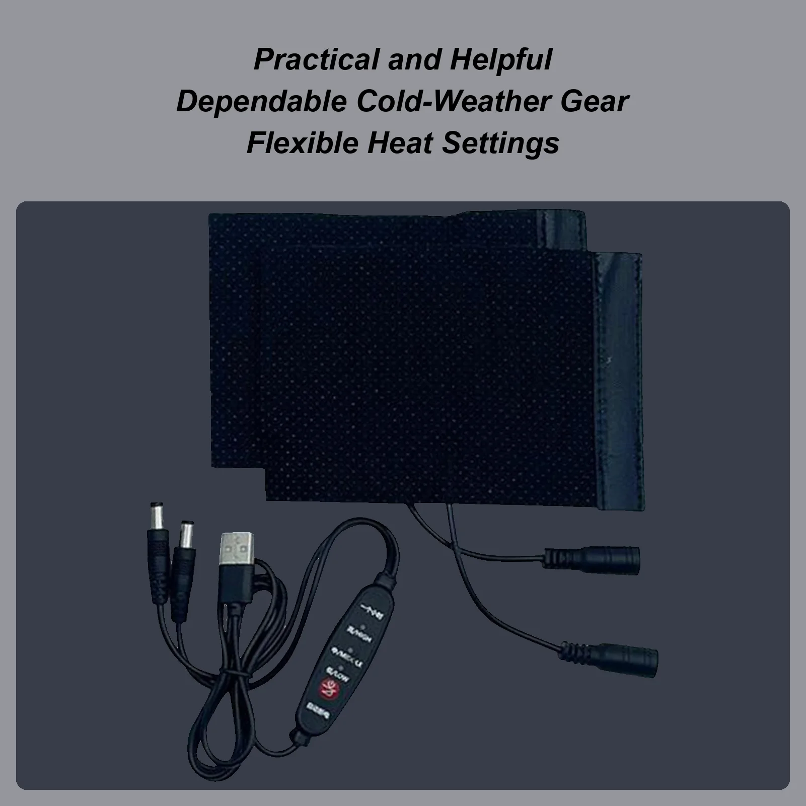 

Heated Grip Cover 5V Heated Motorcycle Grips With 3 Temperature Settings Winter Thermal Riding Protection Gear For Electric