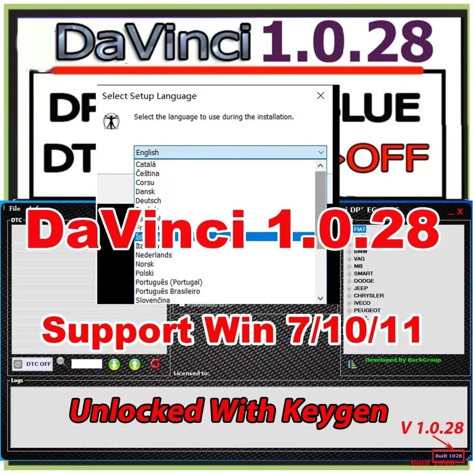 

6 IN 1 ECU Software WinOLS 4.7 +Damos XDecoder 10.3 TOYOLEX 4 DaVinci 1.0.28 IMMO SERVICE ​TOOL V1.2 Car Repair Software