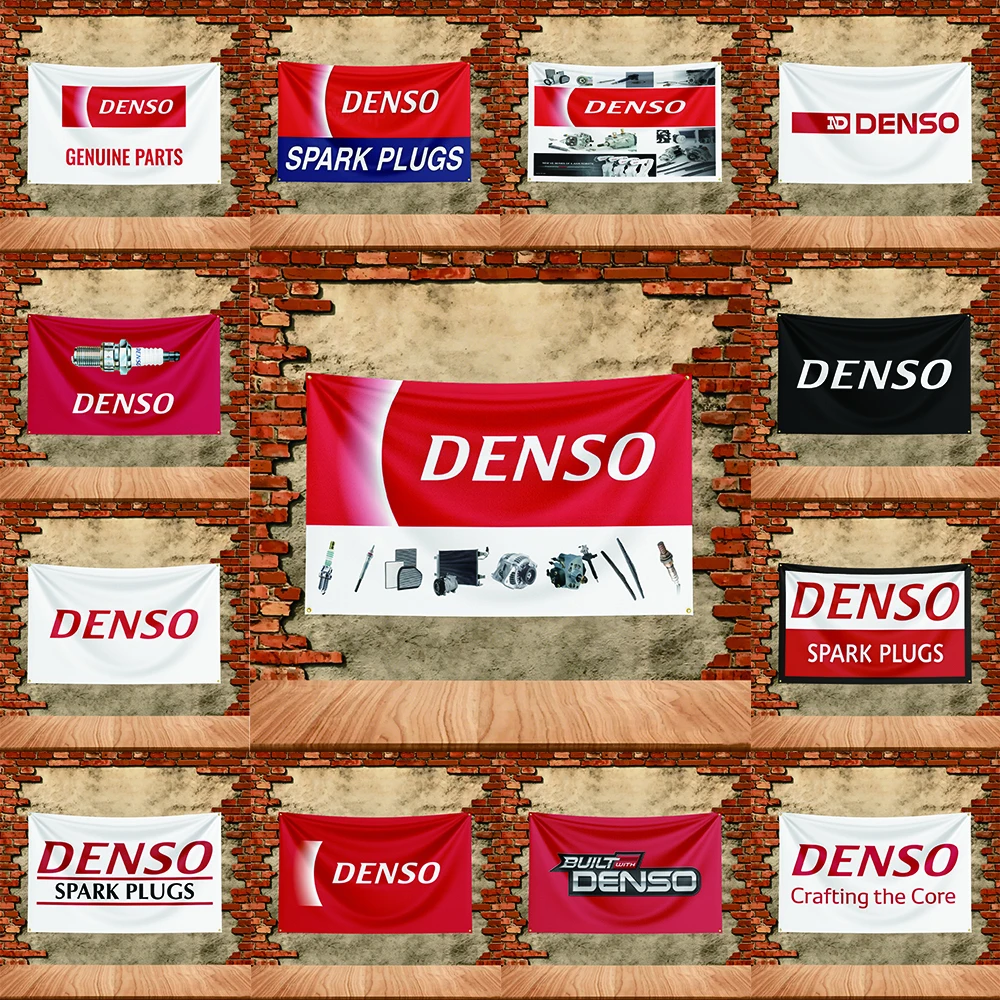 Car Parts Flag for Denso Spark Plugs Fans Banner Custom any Image Garage Bedroom Living Room Dorm Wall Hanging Decor Tapestry