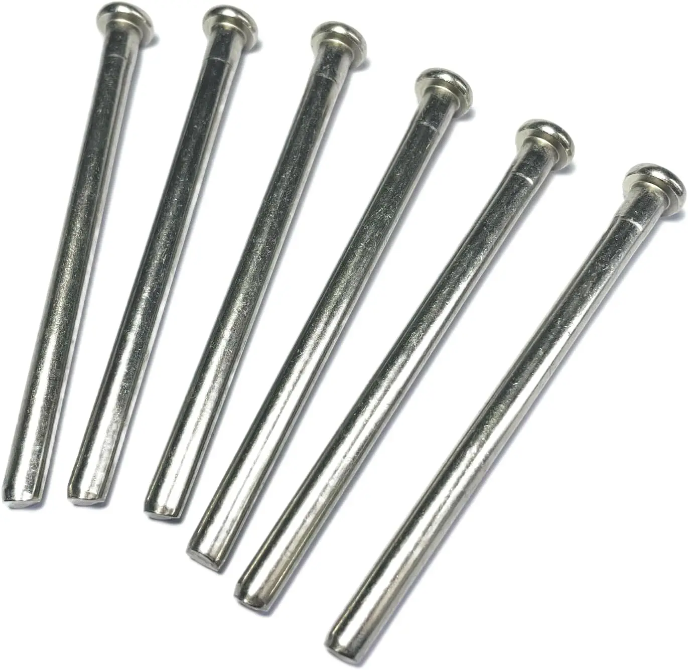

6-Pack 3.5" Interior Door Hinge Pins, Silver Replacement Screws, Self-Closing